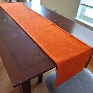Orange table runner 14x90 in